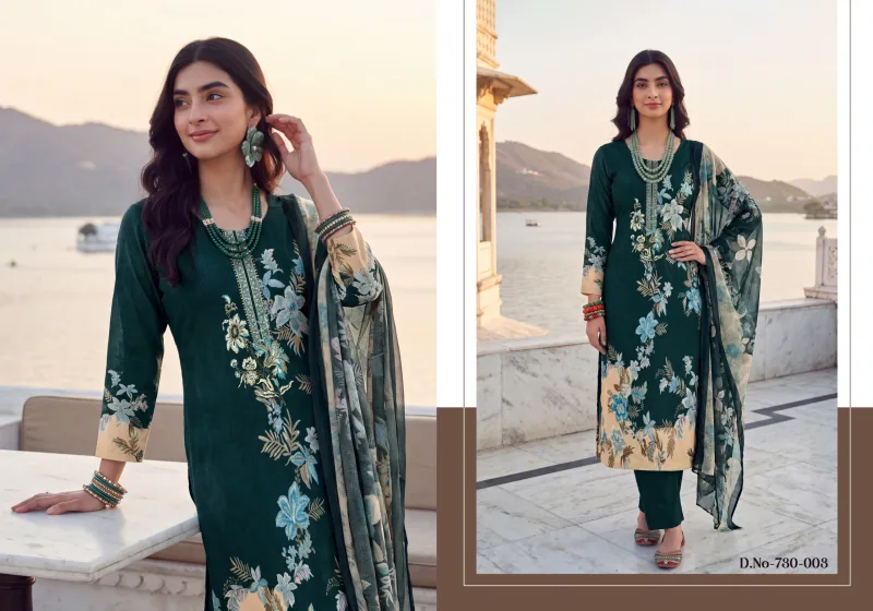 Faiza By Zulfat Jam Cotton Printed Embroidery Dress Material 